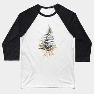 Gold And Black Botanicals B Baseball T-Shirt